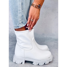 Grants Bianco bottes à semelle épaisse blanche 5