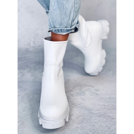 Grants Bianco bottes à semelle épaisse blanche 4
