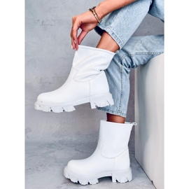 Grants Bianco bottes à semelle épaisse blanche 2
