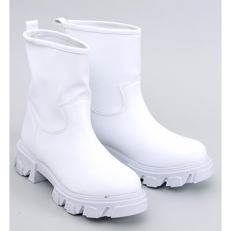 Grants Bianco bottes à semelle épaisse blanche 1