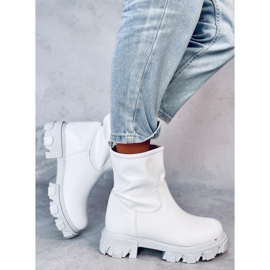 Grants Bianco bottes à semelle épaisse blanche 3