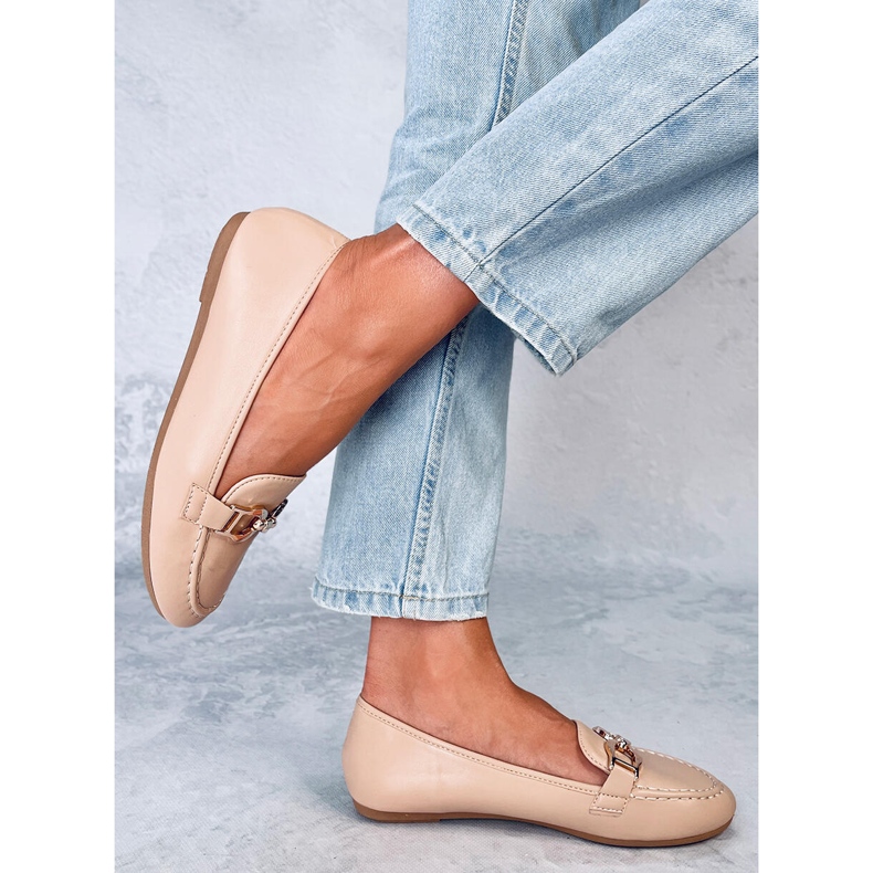 Mocassins Amiya Kaki, femmes beige 2