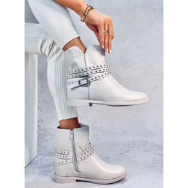 Stovall Bottines compensées beiges 3