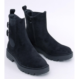 Lanier Bottines en daim noir le noir 5