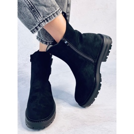 Lanier Bottines en daim noir le noir 1