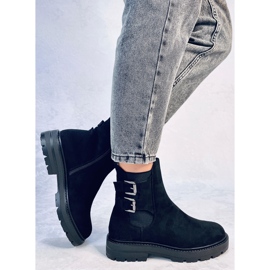 Lanier Bottines en daim noir le noir 2
