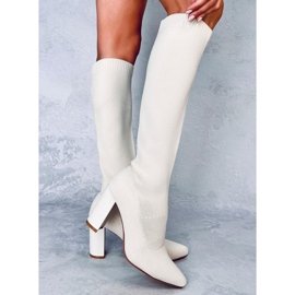 Elisha Bottines à talons élastiques beiges 3