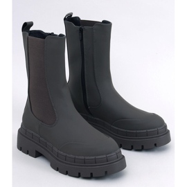 Bottines Chelsea hautes Faime Kaki vert 1 Bottines Chelsea hautes Faime Kaki vert 1