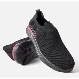 Chaussures à enfiler noires Gaidano pour hommes 1