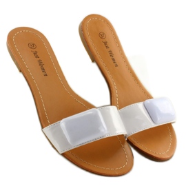 Chaussons avec ceinture 8293-60 Blanc blanche 2