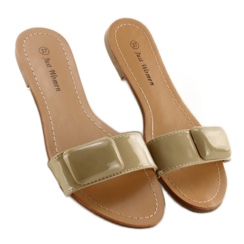 Chaussons avec ceinture 8293-60 kaki 1 Chaussons avec ceinture 8293-60 kaki 1