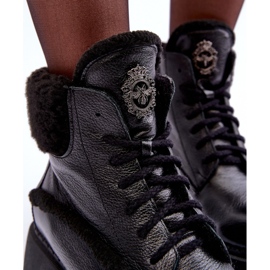 Bottines En Cuir Femme Noir Lemar Vergo 2