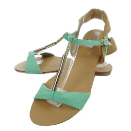 Sandales délicates WF-38 menthe vert 2