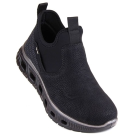 Rieker W RKR616 bottines à enfiler confortables, noir le noir 1
