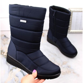 Bottes de neige montantes News W EVE436B, bleu marine 1