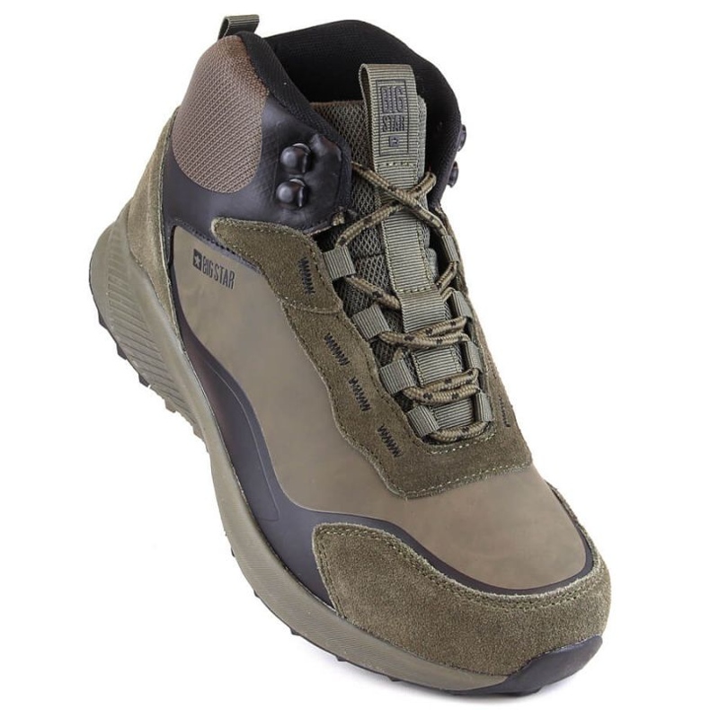 Big Star M INT1931 chaussures de sport isolées kaki vert 1