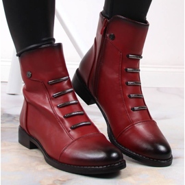 Jezzi W JEZ52G bottines isolées avec décorations, rouge 7