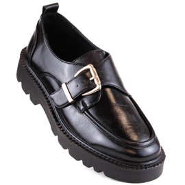 Chaussures à plateforme avec boucle Vinceza W JAN237A, noir le noir 1
