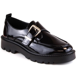 Chaussures laquées à boucle Vinceza W JAN237B, noir le noir 2