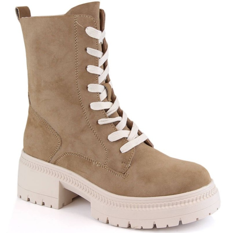 Bottines en daim isolées Potocki W WOL174 camel brun 1