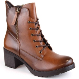 Bottines à talons hauts et plateforme Potocki W WOL177B camel brun 1