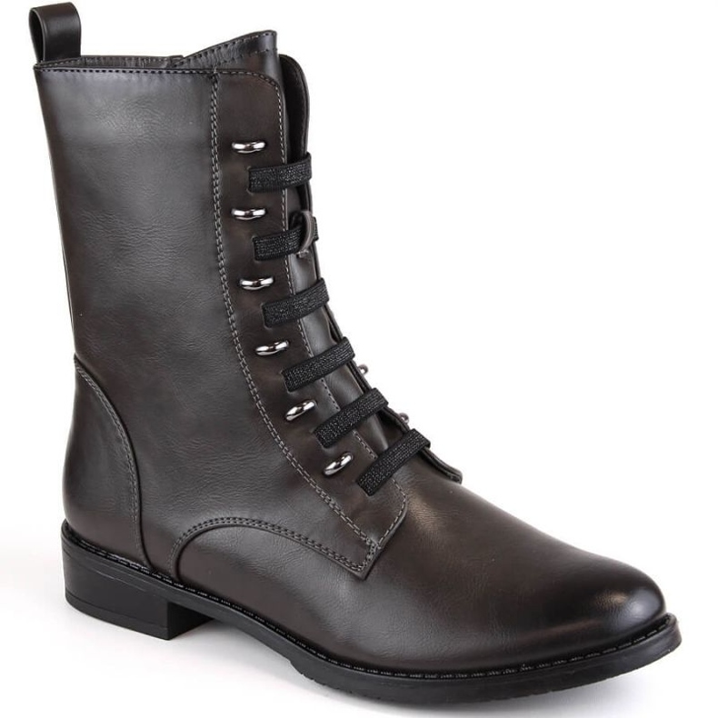 Jezzi W JEZ376C bottes zippées isolées, gris 1