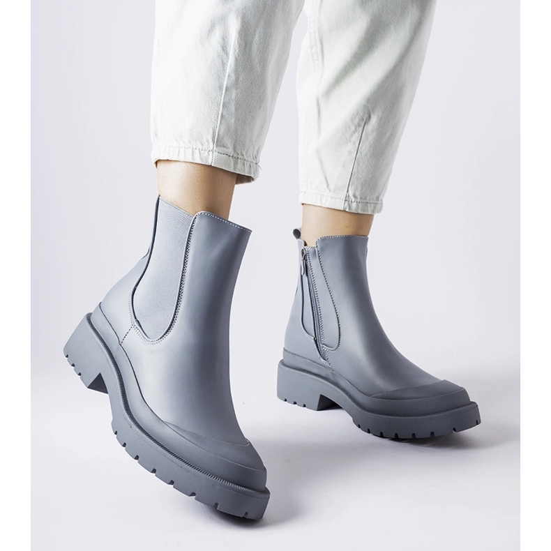 Bottes en caoutchouc grises par Detis 1