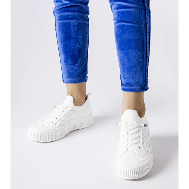 Baskets Callimaco blanches à enfiler 1