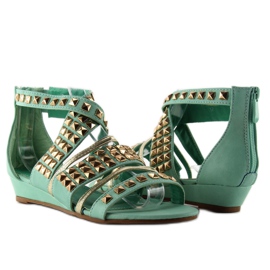 Sandales à clous WF-30 menthe vert 1