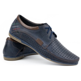 Olivier Chaussures ajourées homme 563 bleu marine 4
