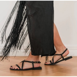 Marco Shoes Sandales à lanières noir 2