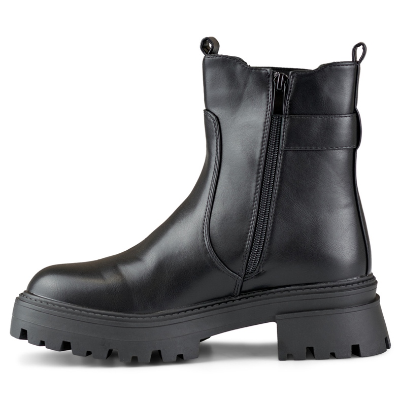 Baggies classiques pour femmes avec boucle décorative le noir 1