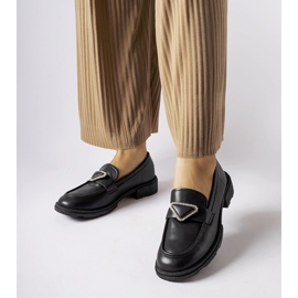 Mocassins noirs ornés de strass Marsilius 1