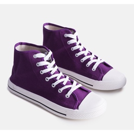 Baskets montantes homme violettes Maximo 1
