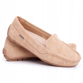 Evento Mocassins Femme Beige Daim Morreno 4
