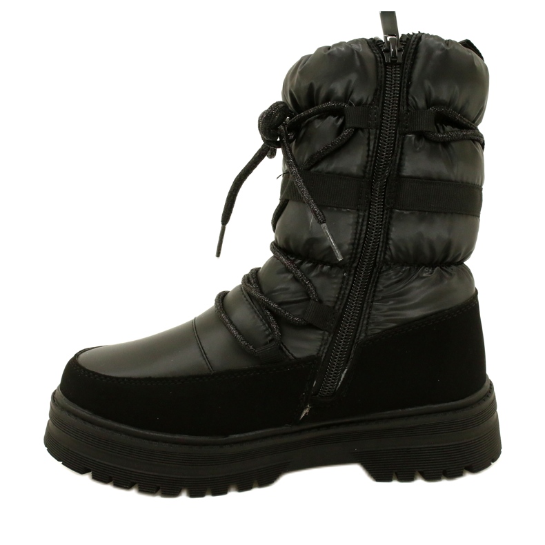 Bottes de neige des filles imperméables Miss Evento 23dz23-6585 noir 2