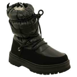 Bottes de neige des filles imperméables Miss Evento 23dz23-6585 noir 1