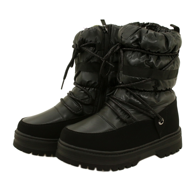 Bottes de neige des filles imperméables Miss Evento 23dz23-6585 noir 3