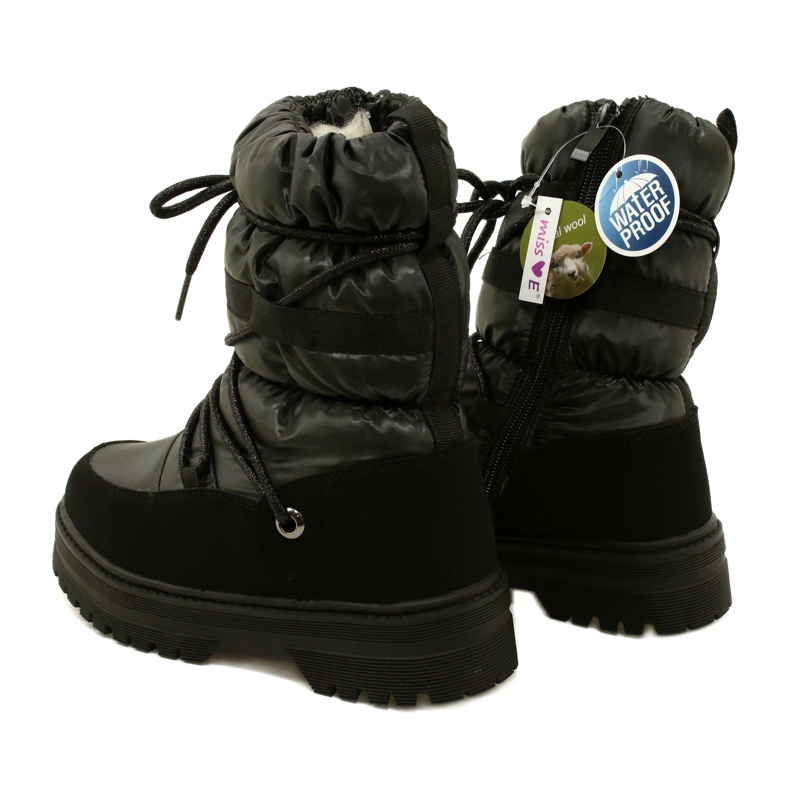 Bottes de neige des filles imperméables Miss Evento 23dz23-6585 noir 5