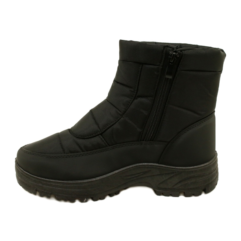 News Bottes de neige isolées pour hommes sur le curseur de nouvelles 23mn26-4997 noir le noir 1