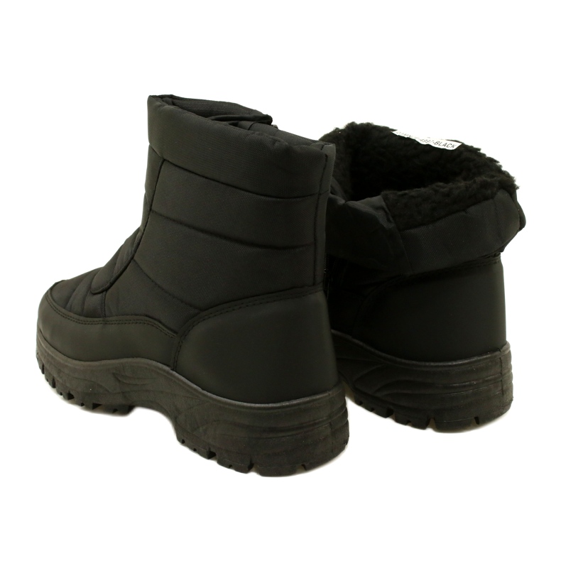 News Bottes de neige isolées pour hommes sur le curseur de nouvelles 23mn26-4997 noir le noir 6