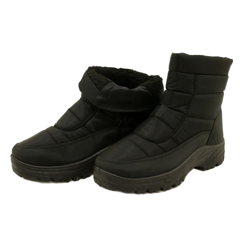 News Bottes de neige isolées pour hommes sur le curseur de nouvelles 23mn26-4997 noir 5