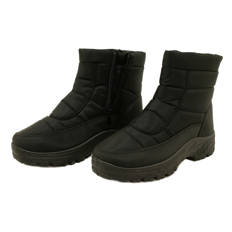 News Bottes de neige isolées pour hommes sur le curseur de nouvelles 23mn26-4997 noir le noir 4