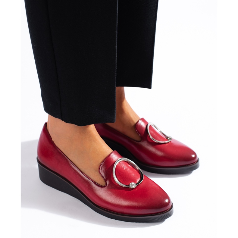 W. Potocki Chaussures compensées basses rouges pour femmes de Potocki 1 W. Potocki Chaussures compensées basses rouges pour femmes de Potocki 1