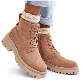 PM1 Bottines isolées Trappers en daim, beige foncé Alden 10