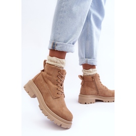 PM1 Bottines isolées Trappers en daim, beige foncé Alden 6