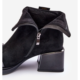 Bottes en Daim sur Bloc Massif S.Barski MR870-70 Noir le noir 4