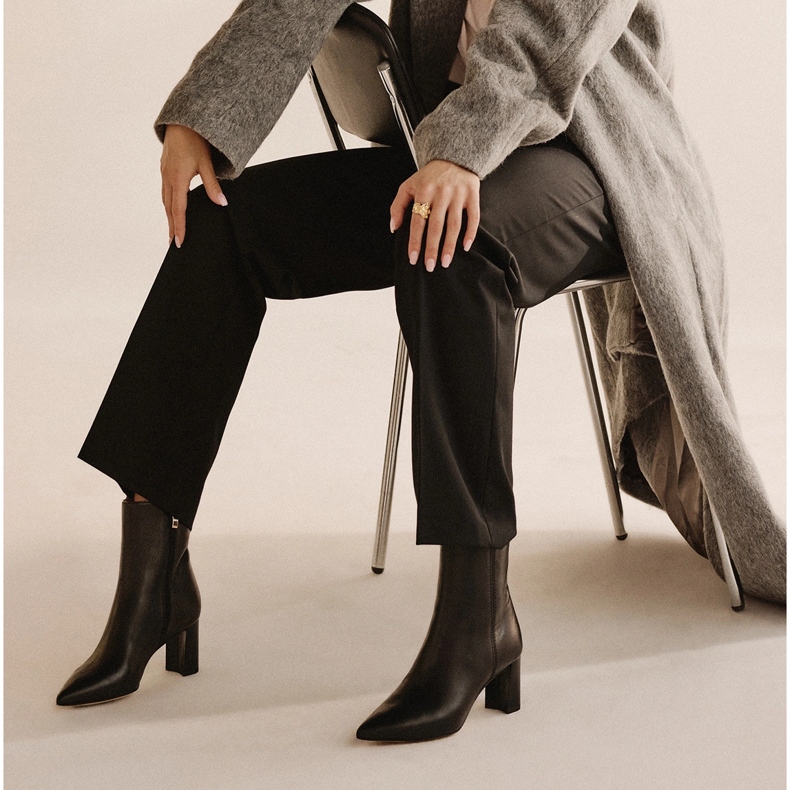 Marco Shoes Bottes élégantes sur le poste le noir 1