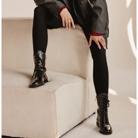 Marco Shoes Bottines classiques à talons bas le noir 8