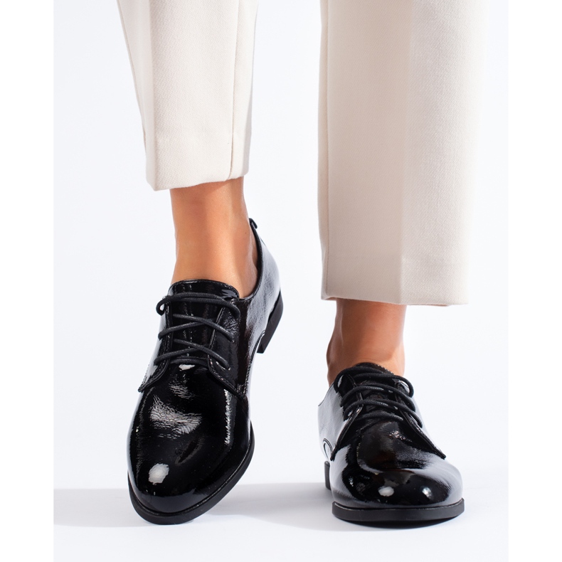 Richelieus à lacets Shelovet noirs vernis le noir 2 Richelieus à lacets Shelovet noirs vernis le noir 2